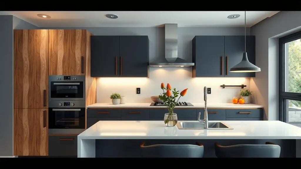 An image illustrating Iluminación LED en Cocinas Integrales para Funcionalidad y Estética