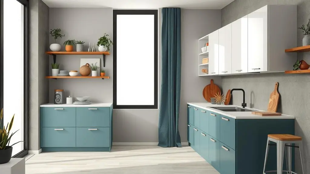 An image illustrating Cocinas Integrales Sustentables: Materiales Ecológicos y Ahorro Energético