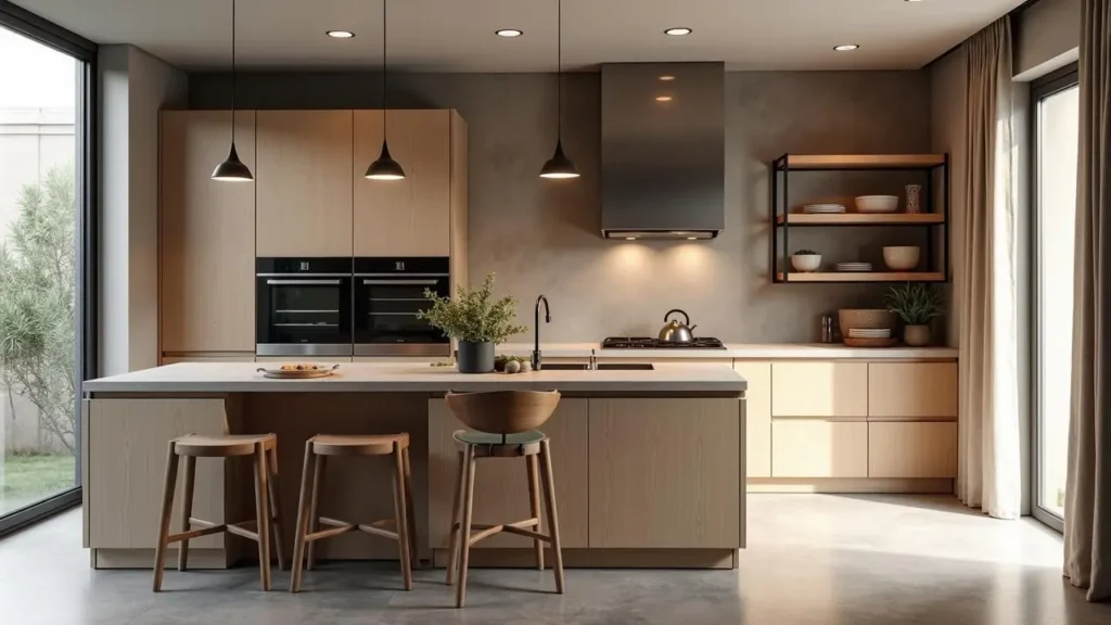 An image illustrating Cocinas Integrales con Isla: Diseños Personalizados de Lujo