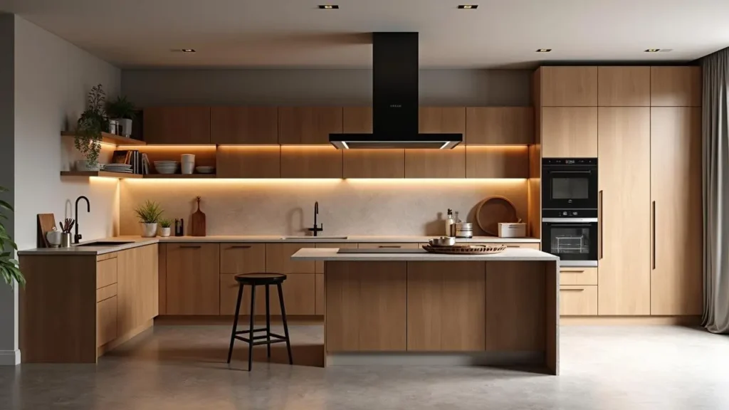 An image illustrating Cocinas Integrales de Madera: Diseño y Estilo para tu Hogar